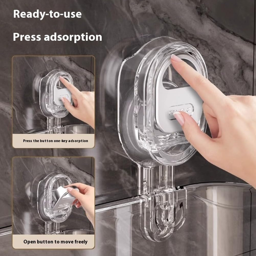 🛁✨ No-Drill Bathroom Storage Box – Strong Suction, Easy Install, More Space