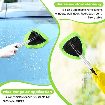 🚗9 PCS Car Window Cleaning Tool Kit - Easy Reach for Interior Glass