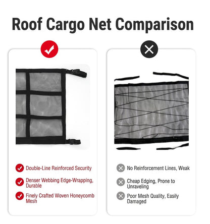 🚗 Overhead Car Cargo Net – Space-Saving Interior Storage Organizer