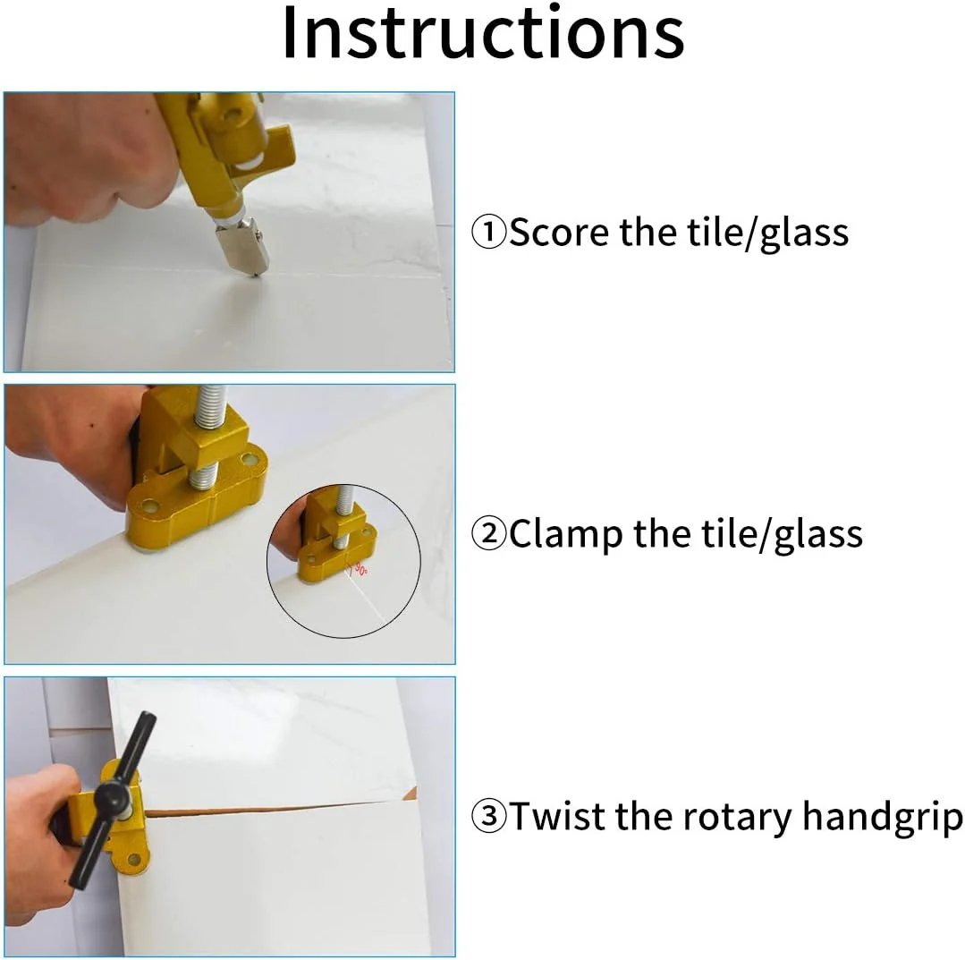 🔥 Precision Glass & Tile Cutting Set with Built-In Breaker Pliers ✂️