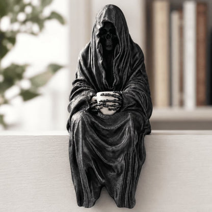 🔥Last Day 50% OFF - 🧙‍♀️🖤Mysterious Perched Bookshelf Figurine