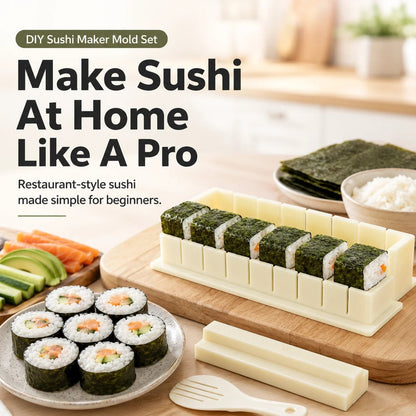 🍣 Easy Sushi Roll Mold for Homemade Japanese-Style Rolls at Home