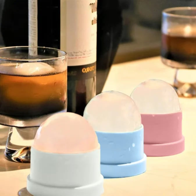 🧊Crystal-Clear Ice Sphere Maker for Whiskey, Bourbon & Cocktails 🥃