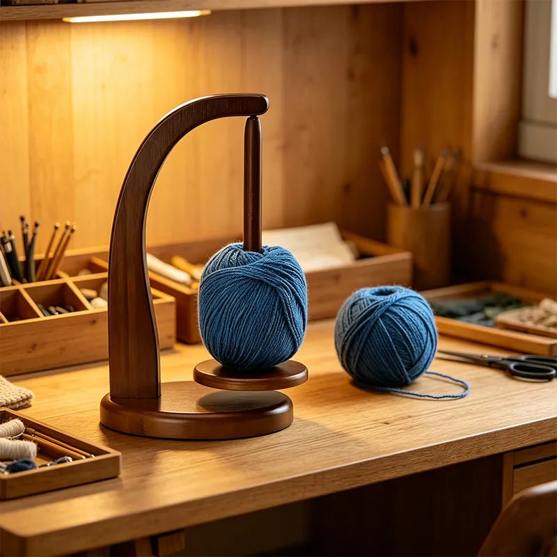🎄 Floating Yarn Holder – Levitating Knitting & Crochet Stand | Holiday Special
