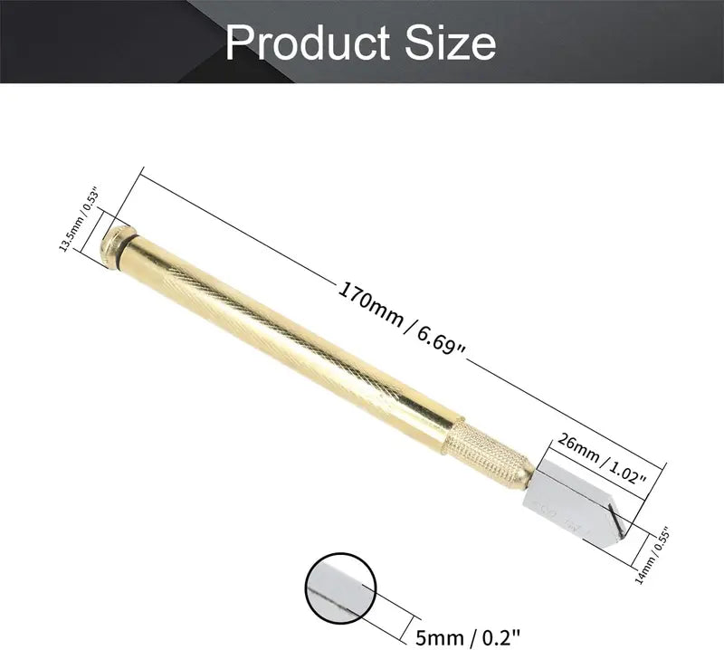 ⚡ Clean-Cut Diamond Glass Scoring Tool with Ergonomic Alloy Grip & Precision Roller Wheel
