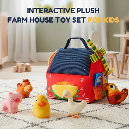 50% OFF 🐮 Interactive Plush Farmhouse Playset – Soft & Playful Farm Fun for Kids