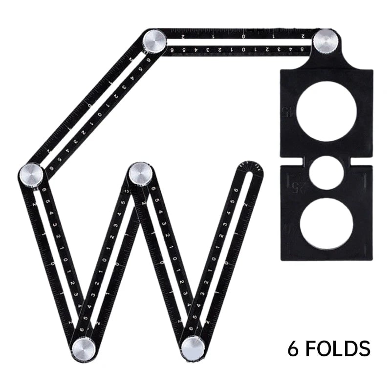 📐🔧 Multi-Angle Folding Measuring Ruler – Precise Positioning for Faster DIY Projects
