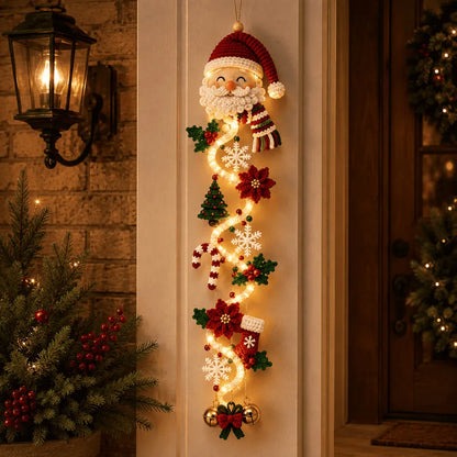 ⏳ Last Day 49% OFF 🎄 Glowing Christmas Door Hanger