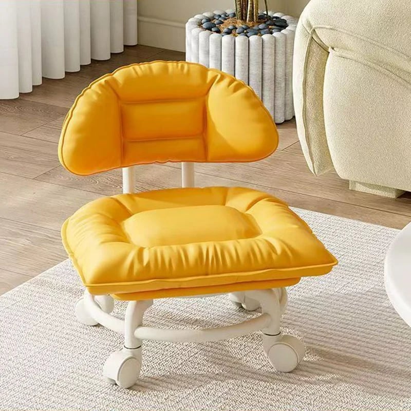 🛠️Ergonomic Rolling Work Stool with Back Support, Plush Seat & Whisper-Quiet Wheels ✨