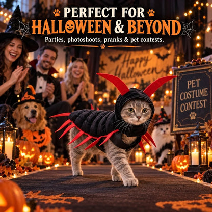 😹Creepy-Cute Cat Centipede Costume – Watch Those Legs Wiggle 🎃