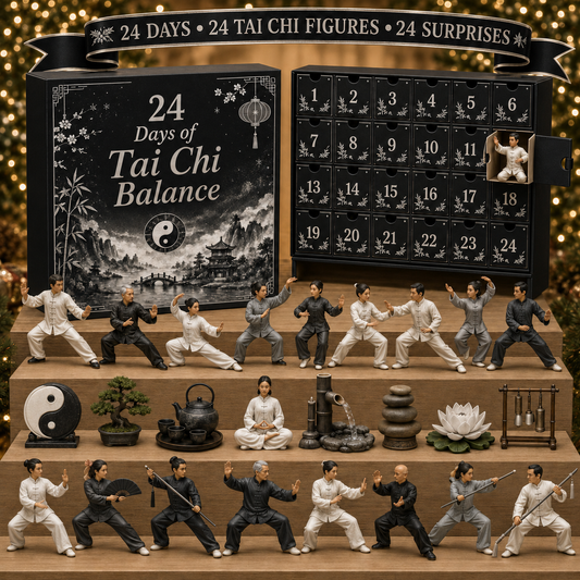 CHRISTMAS KICKOFF 50% OFF - 2026 Days of Tai Chi Balance Blind Box - 24-Day Festive Countdown, Tai Chi Collectible Figures Blind Box