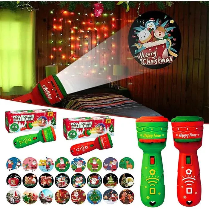 🔥HOT SALE 49% OFF -🎃👻Kids Halloween Christmas Projection Flashlight Toy