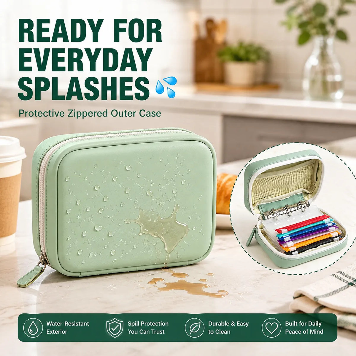 2-Week Pill Storage Binder 💊 – Portable Multi-Purpose Organizer Case