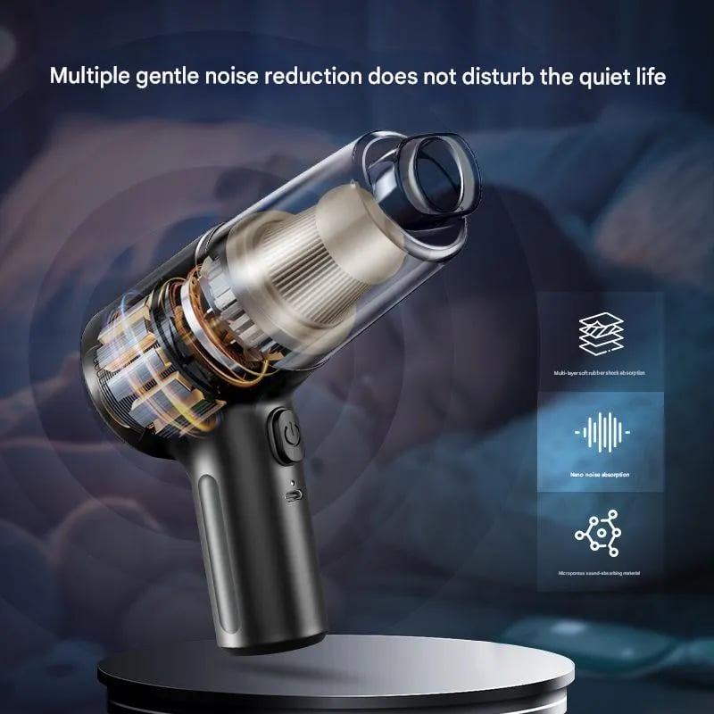 Cordless Handheld Car Vacuum 🚗 – Rechargeable Vacuum & Blower Combo