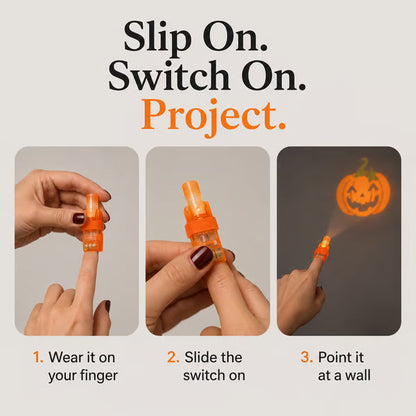 🎃 36-Pack Spooky Finger Beam Lights with Mini Halloween Images for Party Favors