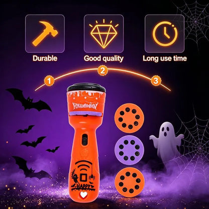 🔥HOT SALE 49% OFF -🎃👻Kids Halloween Christmas Projection Flashlight Toy