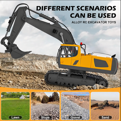 4-in-1 Remote Control Construction Fleet 🚜 Jobsite Adventures for Kids