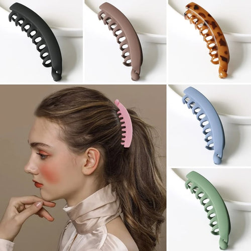 Clip Hair Instantly! No-Slip Skin-Safe Banana Clips