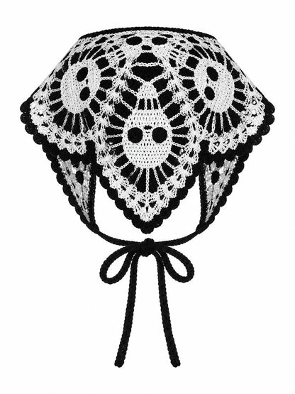 🔥HOT SALE🔥🎃 Halloween Style Deal – Boho Ghost Print Head Scarf 👻 Cute Seasonal Hair Accessory for Festive Looks 🦇