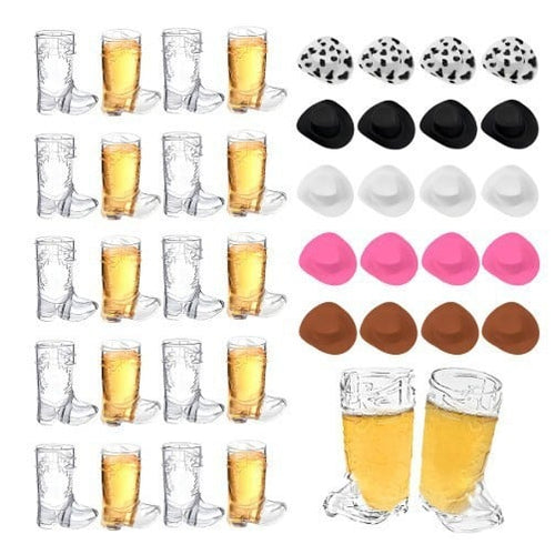 🤠Mini Hat & Boot Shot Glasses Set | The Cutest Little Cowboy Shot For Your Next Celebration