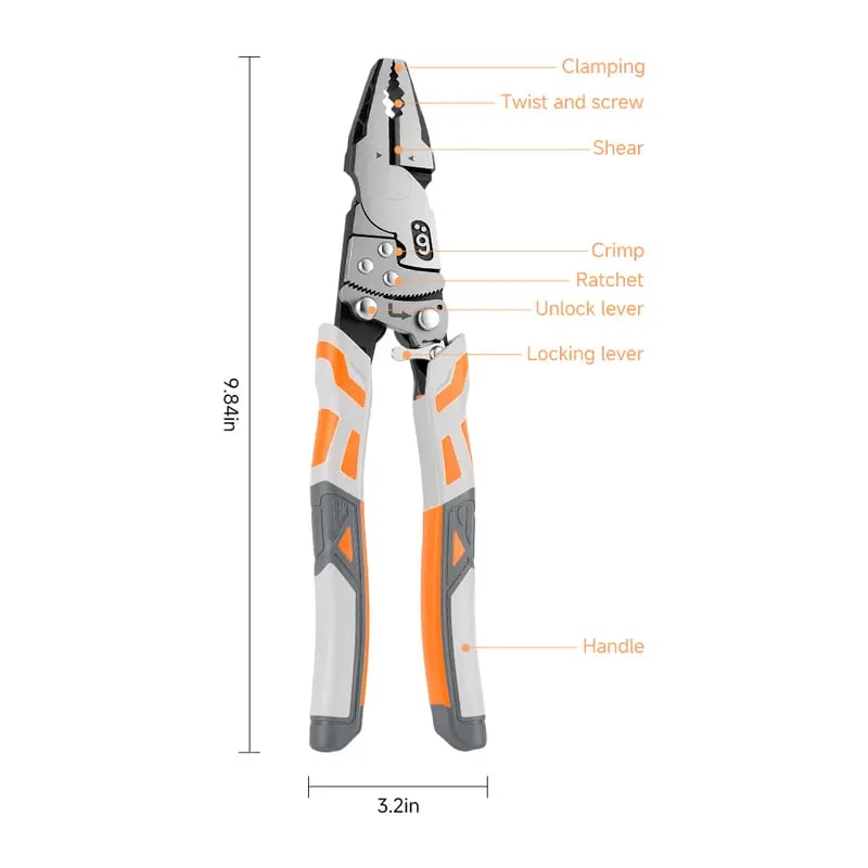 🔧 Self-Locking Ratchet Pliers | Secure Grip Workshop Tool