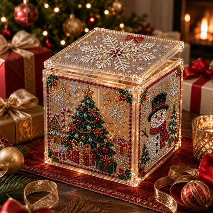 3D Christmas Diamond Painting Gift Box DIY Kit
