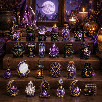 ⏳ Last Day 49% OFF – 🔮 2026 Crystal Witch Advent Calendar | 24 Days of Mystical Miniatures, Crystal-Inspired Surprises & Witchy Fantasy Charm ✨