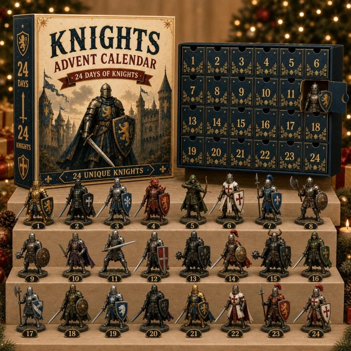 ⌛ Hot sale 49% OFF − ⚔️ 🏰 Knights Advent Calendar 2026 | 24 Days of Knights with 24 Unique Medieval Warrior Figurines & Fantasy Collectibles 🎄🛡️