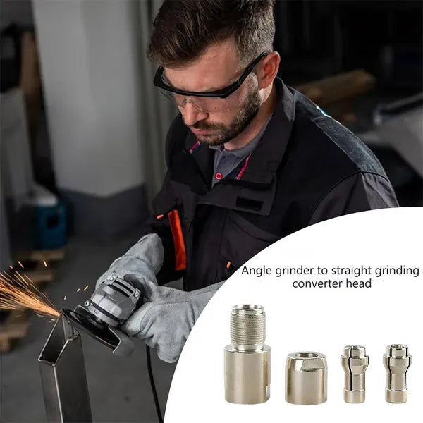 ⚙️ Rotary Carving Adapter Kit for 100-Type Angle Grinders with 3mm & 6mm Dual Collets 🔧