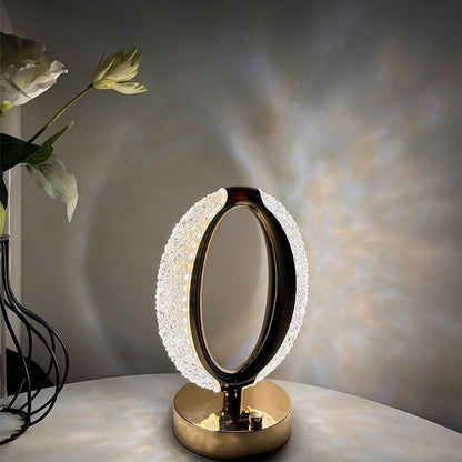 ✨ Crystal Glow Bedside Lamp – Elegant Nightstand Lighting for Cozy Spaces