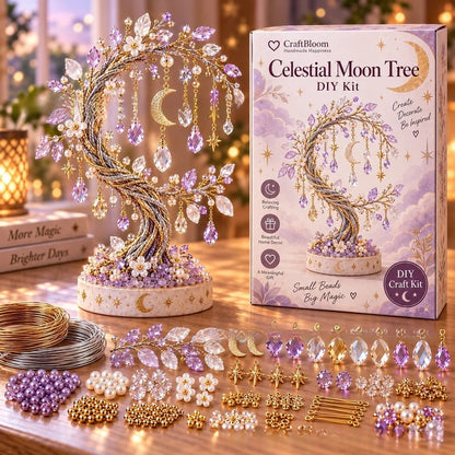 💎🌳 DIY Beaded Gem Tree Kit – Create Your Own Sparkling Crystal Tree Decor