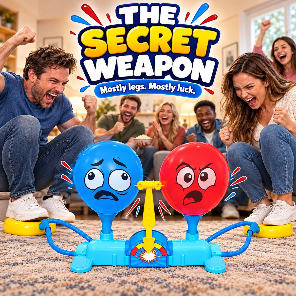 🎈 Rump Race Balloon-Popping Game – Hilarious Family Party Challenge