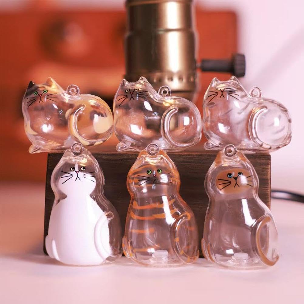 🐈 Calico Cat Memorial Keychain – Keepsake Capsule for Treasured Pet Fur