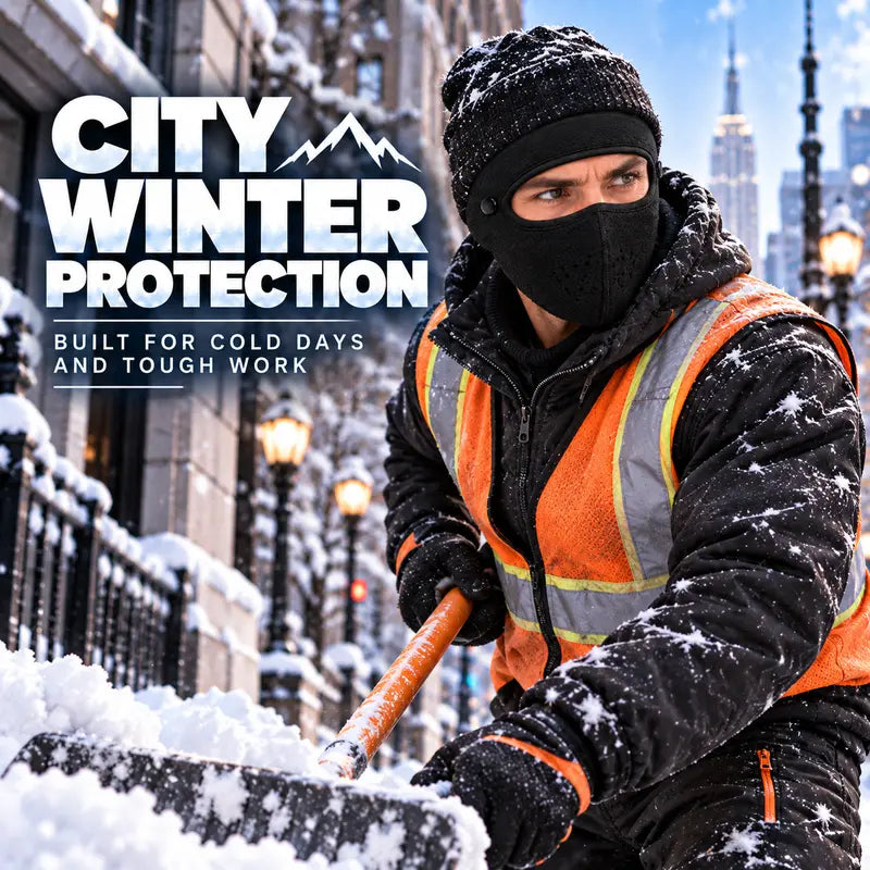 ❄️🥽 Winter Face Mask with Detachable Goggles – Full-Face Cold Weather Protection