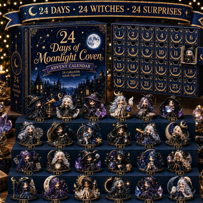 🧙‍♀️24 Days Of Witchy Surprises Advent Calendar | 24 Unique Collectible Witches with Magical Themes, Mini Figures & Fantasy Display Collection ✨