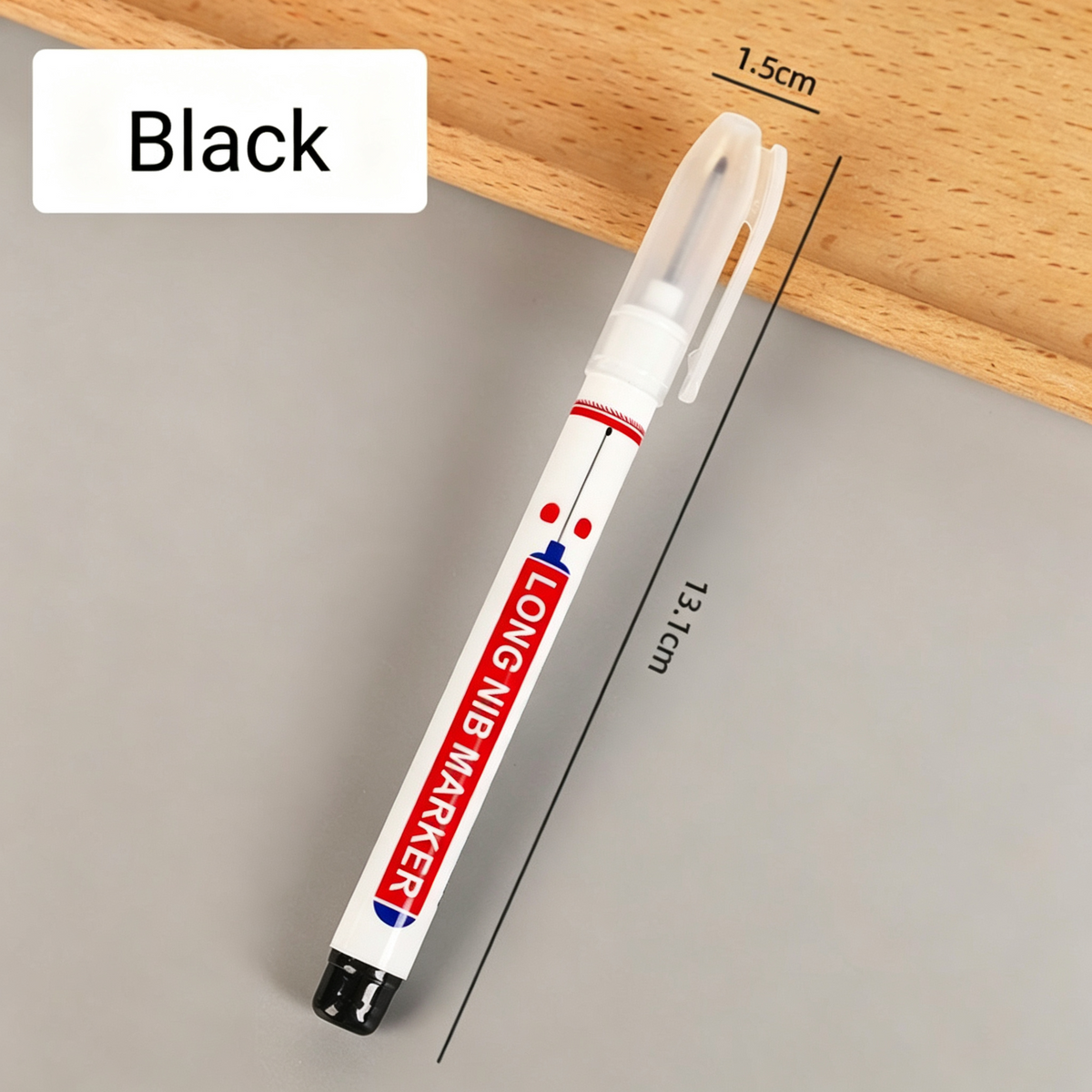 Extended Tip Marker Pen, Quick Dry Ink For Deep Hole Marking🎯