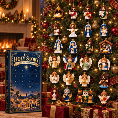 🔥 Final Day: 50% Off ✨ 24-Day Nativity Mini Brick Ornament Advent Calendar 🎄