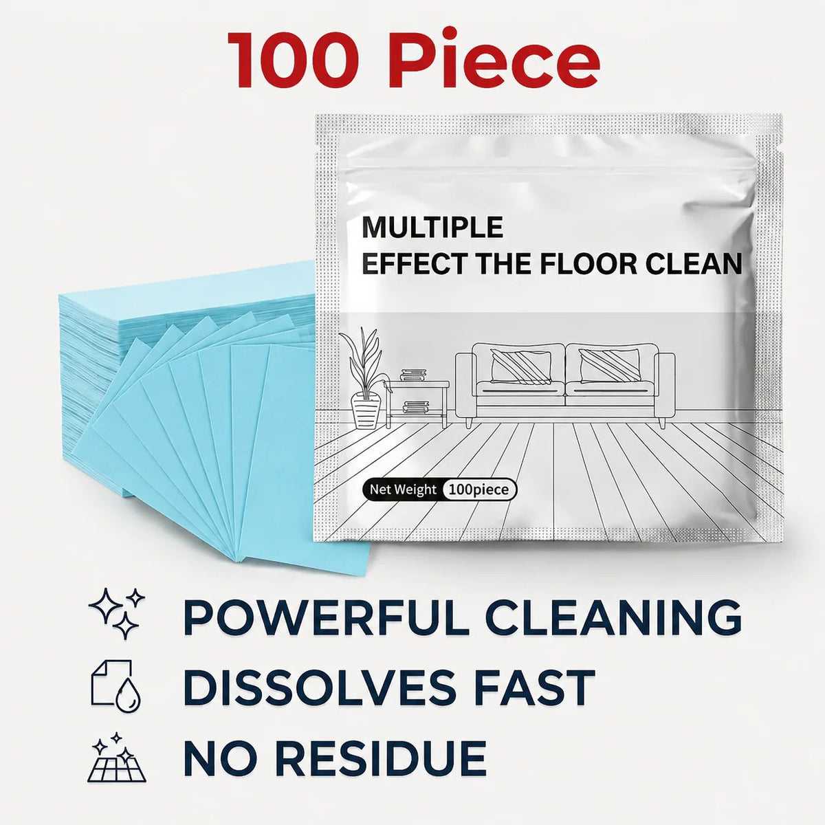🧼 Multi-Surface Antibacterial Cleaner – For Hardwood, Tile & Laminate