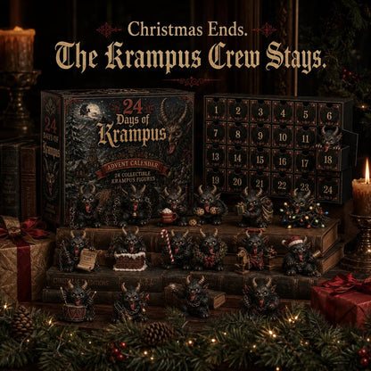 ⏰Limited Stock 50% OFF -😈🎄 2026 Krampus Advent Calendar – 24 Days of Wicked Christmas Mischief