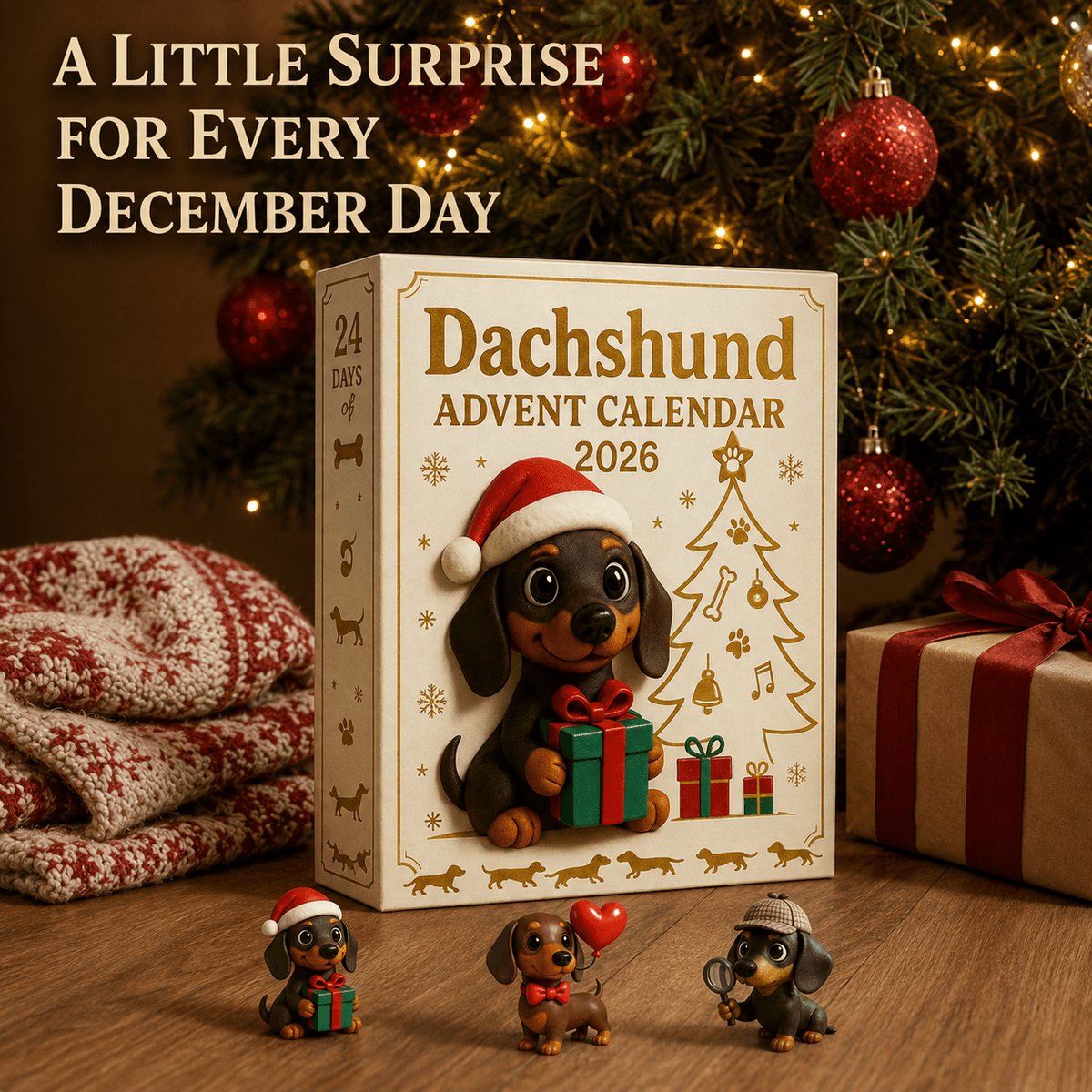 🎁2026 Dachshund Advent Calendar Blind Box💕🐶