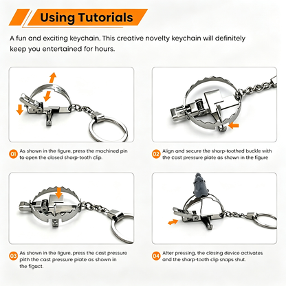 🔑Mini Functional Prank Toy Metal Charm Keychain