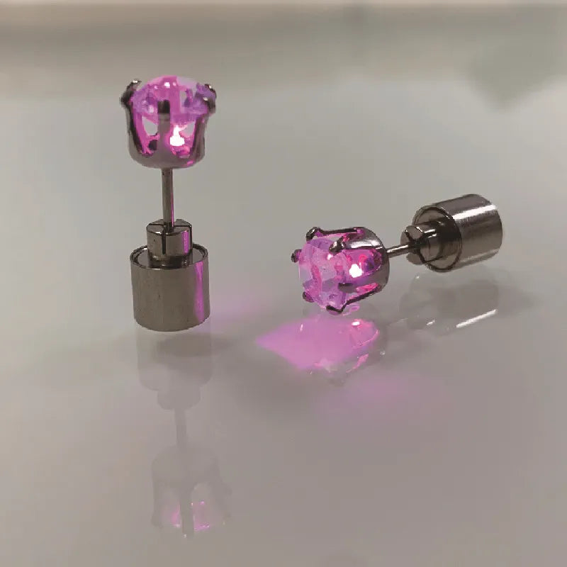 ✨ Glow Bright with LED Stud Earrings in Crisp White 🤍
