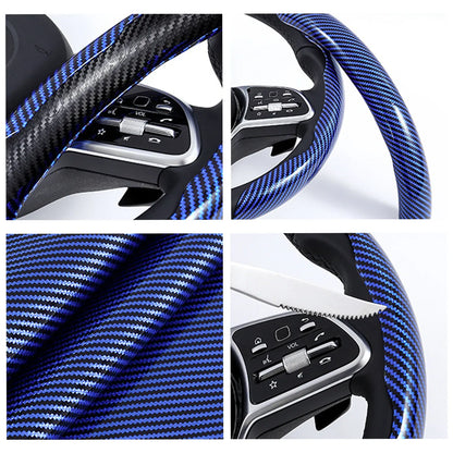 🤍 Non-Slip Half-Wrap Steering Wheel Covers | Quick Clip-On Grip Set, White, 2-Piece
