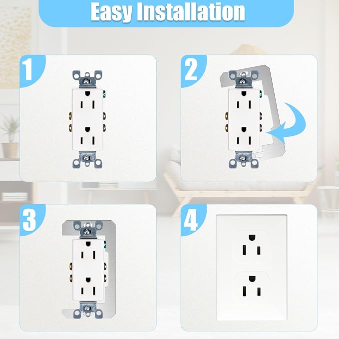 🔥Wall Plate Spacers (Metal) – For Wall Outlet Repair and Securing Loose Outlets