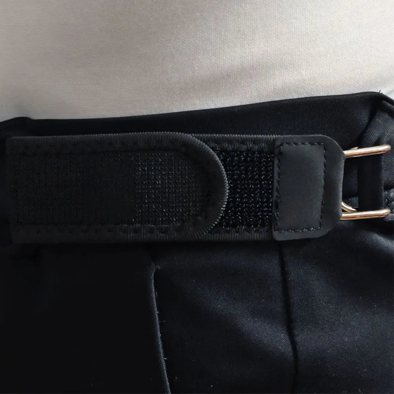 2-Pack Tactical Stretch Belts with Metal Hook Buckles – Black 🖤