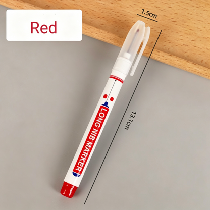 Extended Tip Marker Pen, Quick Dry Ink For Deep Hole Marking🎯