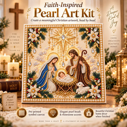 🙏✝️DIY Christian Pearl Artwork Kit✈️ Buy 2+ Get Free Shipping