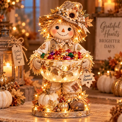 🔥 Limited-Time 49% OFF –– Lighted Scarecrow Candy Bowl