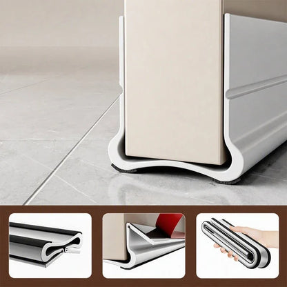 🚪 Triple-Seal Door Draft Stopper – Self-Adhesive Noise & Bug Barrier