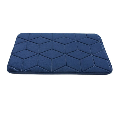 🛁 Cobblestone-Textured Bath Mat – Soft Bathroom Rug, Gray 40×60cm